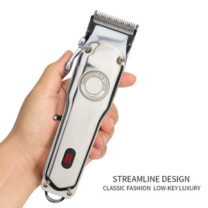 Cortadora de Pelo Profesional Recargable 110-240v con Pantalla LED, Cuerpo Metálico y Longitudes Ajustables para Uso Doméstico - Product Image 5