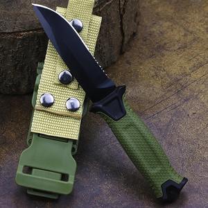 Cuchillo de Hoja Fija de Acero Inoxidable GACI Survival Tactic con Funda de Goma para Caza, Camping, OEM, Personalizable, 1 Año de Garantía - Product Image 6