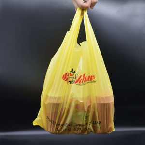 Bolsas de Plástico HDPE/LDPE Tipo Camiseta con Asa para Supermercado, para Empacar Frutas, Verduras y Comestibles - Product Image 5