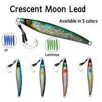 XUHANG JF41 Leurre Plombé Laser Réfléchissant 3D, 120g-150g, pour la Pêche au Snapper et au Grouper en Lancer Lent