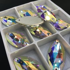 Commercio all'ingrosso di vetro Fancy K9 perle di vetro di qualità per la creazione di gioielli perline di cristallo cucire su accessori di abbigliamento con forme diverse - Product Image 2