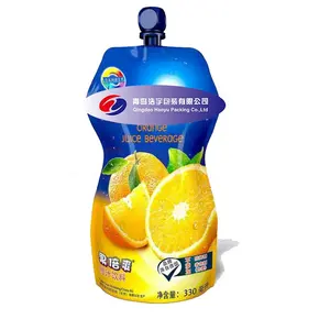 Customize Printing Stand Up Spout Pouch for Drinks Liquid Pouch with Spout Aluminum Foil for Juice Beverage Spout Pouch