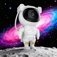 Lumière d'étoile d'astronaute portable: projecteur rechargeable par USB pour le camping, les dortoirs et les cadeaux de ventilateur d'astronaute