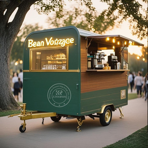 Trang bị đầy đủ thức ăn nhanh xe tải Kem giỏ hàng cà phê đường phố bán hàng tự động xe tải nhà máy Giá điện thoại di động vuông thực phẩm Trailer - Product Image 1