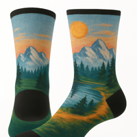 Chaussettes imprimées en laine mérinos personnalisées Chaussettes en laine chaudes Chaussettes confortables en laine pour la randonnée et le sport