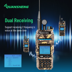 QUANSHENG TK11 10W Talkie-walkie pleine bande double réception <span class=keywords><strong>HF</strong></span> <span class=keywords><strong>VHF</strong></span> <span class=keywords><strong>UHF</strong></span> Radio amateur Charge Type-C <span class=keywords><strong>Émetteur</strong></span>-<span class=keywords><strong>récepteur</strong></span> AM SSB CW FM NOAA - Product Image 2
