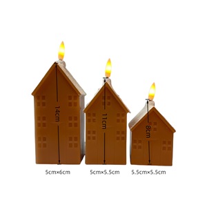 Vela LED sin Llama Estilo Cabaña Navideña, 3 Piezas, Diseño <span class=keywords><strong>de</strong></span> <span class=keywords><strong>Casa</strong></span> Navideña, Iluminación <span class=keywords><strong>de</strong></span> Ambiente Festivo, Directo <span class=keywords><strong>de</strong></span> Fábrica - Product Image 6