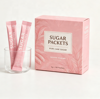 Sachet personnalisé de 15g en aluminium Mylar pour liquides, miel, sucre, café, thé en poudre, lait en poudre avec boîte