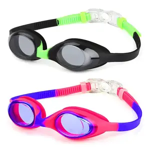 Yeni anti-sis silikon yüzme gözlüğü yüzme gözlüğü komik yüzme gözlükleri çocuklar çocuklar için