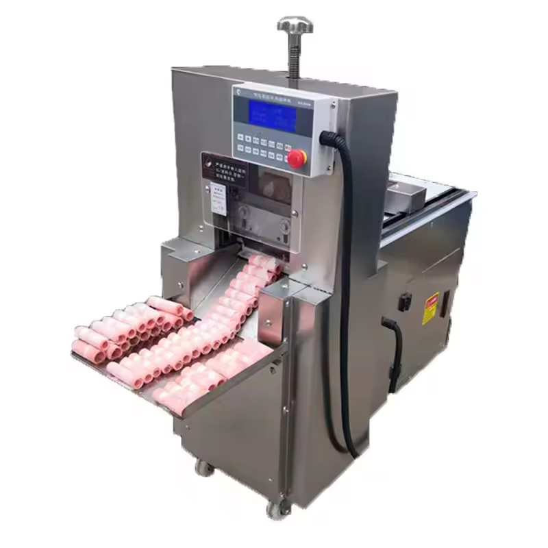 Semi-automatic Multifunctional Stainless Steel Electric Meat Slicer Pork Lamb Beef Lamb Meat Roll Slicer