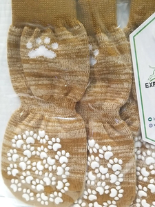 Calzini Antiscivolo per Cani, Protezione <span class=keywords><strong>Zampe</strong></span> per Pavimenti in Legno, 4 Pezzi, Previene Graffi e Leccate - Product Image 5