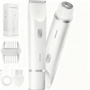 Rasoir Électrique <span class=keywords><strong>2</strong></span>-en-1 et Tondeuse Maillot pour <span class=keywords><strong>Femme</strong></span>, Rechargeable Sans Fil, Épilateur Portable pour Visage, Bras et Zones Intimes - Product Image 1