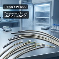 Sensor de Temperatura Sanitario PROG-SR101-2 PT100 PT1000 Clase AA B para Espacios de Instalación Compactos