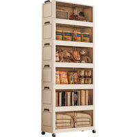 Armoire de rangement en plastique portable à double porte pliante moderne en gros avec roulettes