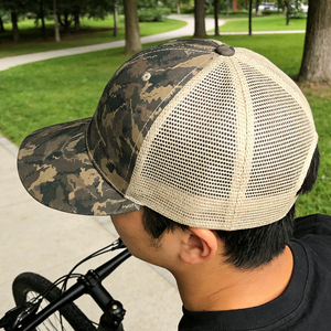 Casquette de camionneur en coton lavé à 6 panneaux - Casquette de baseball légère et respirante en maille pour le golf, la randonnée et la course à pied - Product Image 5