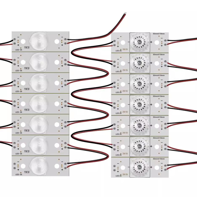 Factory-Cut LED TV Backlight 3V 2W Universal Single Lamp with Blue Tape 50mm 7 Pieces Per Bag SKD Kits and Parts