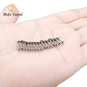 Implant Grade Titanium ASTM F136 Internal Thread Lip Labret untuk Tindikan Awal - Product Image 4