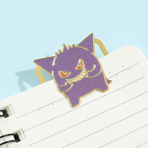 Penjepit Buku Kuningan Berukir Kartun Pokemon Kreatif, Emblem Berlapis Emas, Karakter Film & TV, Alat Tulis Pelajar - Product Image 5