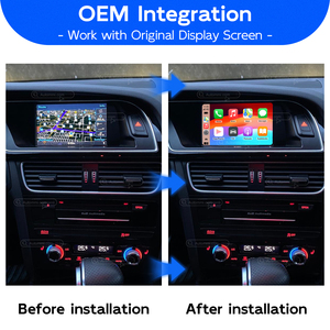 Module d'interface décodeur sans fil Apple CarPlay Android Auto pour Audi A4 A5 Q5 B8 8.5 de 2010 à 2016 - Product Image 2