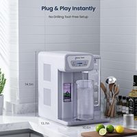 Distributeur d'eau portable avec 7 fonctions ℃   Distributeur d'eau de comptoir 152 oz avec fonction de filtration et refroidissement pour la filtration de l'eau du robinet