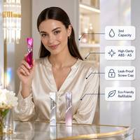 Conteneur de gloss à lèvres sculpté irrégulier ISMAN personnalisé de 3 ml, tube translucide mat métallique haut de gamme, emballage cosmétique en gros
