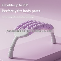 Bâton de massage en PP pour enfants, 465 mm, pour la relaxation du dos et des jambes, avec rouleau à picots pliable à quatre rangées