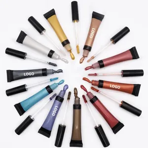 Ochain Wreedheid Gratis Op Maat Gemaakte Oogschaduw Glinstert Pigment Make-Up Vloeibare Oogschaduw Matte Veganistische Vloeibare Oogschaduw