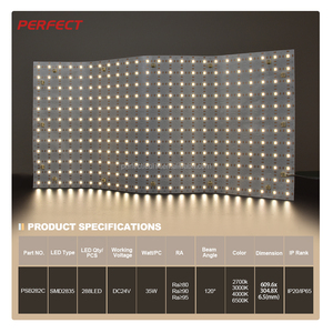 Panel de Luz LED Flexible Cortable de un Solo Color, Ultra Delgado, 304*609mm, SMD2835, 288 LED/PC, Retroiluminación - Product Image 2