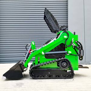 DGER 35HP motore Kubota Diesel Skid Steer Loader compatto disegno silvicoltura attacco cingolato utilizzato include secchio - Product Image 1