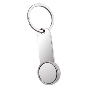 Llavero de Aleación y Acero Inoxidable de Moda con Moneda para Carrito, Impresión UV y Logotipo Personalizado, Soporte Metálico para Llavero - Product Image 1