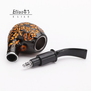 Eliao Màu Sắc Ngẫu Nhiên Mới Cá Tính Hút Thảo Mộc Ống Nhựa Khắc Sáng Tạo Ống Hút Thuốc Lá - Product Image 4