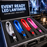 Longstargift Lanière LED Réutilisable en Nylon, Synchronisée à Distance et Lumineuse, pour Soirées en Boîte de Nuit, Publicité de Marque, Vente en Gros