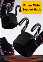 Crochets d'haltérophilie antidérapants Sangles de maintien du poignet Équipement de musculation Fitness Set Pull-up Deadlift Assist Hook