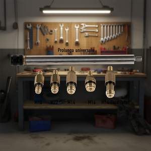 Barra de Extensión Universal M10 M12 M14 M16 M14, Juego de Adaptadores Ford Zetec, Herramienta de Reparación Automotriz - Product Image 2