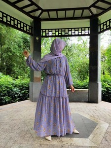 Islamic Simple Muslim Dress New <strong>Model</strong> <strong>Abaya</strong> Fashion Silk Fabric Muslim Dresses Women - Product Image 4