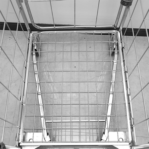 Carrello Pieghevole Logistico OEM in Rete Metallica a Quattro Lati per Magazzino, Capacità di Carico 500kg, Vendita Calda - Product Image 4