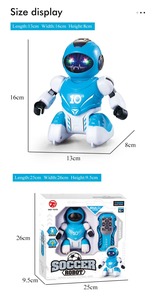 Robot sepak bola pemrograman edukasi anak-anak, mainan Robot Rc pintar inframerah dengan lampu <span class=keywords><strong>Remote</strong></span> kontrol 2025 - Product Image 6