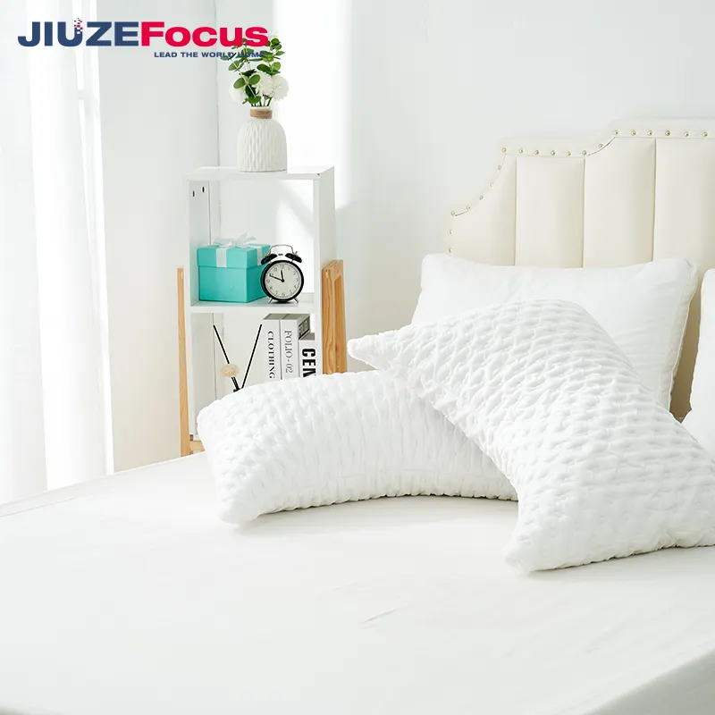 Bed Pillow Gel shredded Memory Foam Adjustable Pillows Washable Cover gel cooling nursing pillow