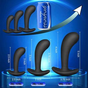 Juego de 3 Tapones Anales de Silicona con Base Ancha, Juguetes Sexuales para la Próstata, Kit de Entrenamiento con Tapón Anal para un Uso Cómodo a Largo Plazo - Product Image 2