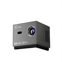 Projecteur mural portable T972 avec écran 8K 1080P, décodage transfrontalier pour home cinéma, 3D intégré, type CRT, garantie 1 an