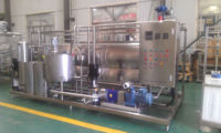 Machine tubulaire de pasteurisation 1000L dans la ligne de production laitière usine de traitement du lait pasteurisateur UHT 2000L pour sirop de chocolat