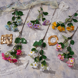 Flores Artificiales de Jazmín Yixuan, Arreglo Floral de Seda para Decoración de Bodas y Hogar - Product Image 1