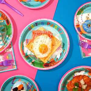 Disposal Paper <b>Plate</b> Pack Inches CMYK 9 Theme Party Decorations Birthday Holidays - Product Image 3