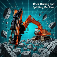 Mesin Pemisah Batu Hidrolik All-In-One untuk Excavator, untuk Pengeboran Batu Keras, Granit, Batu Bluestone, dan Beton Bertulang