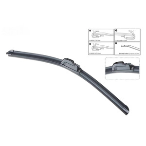 Lame d'essuie-glace universelle en caoutchouc naturel Surefire pour pare-brise de voiture, structure sans armature, compatible Civic, Skoda, Vios, Yaris, CR-V, Corolla, Rav4 - Product Image 4