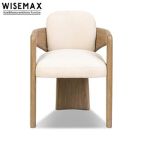 WISEMAX FURNITURE - Mobilier d'hôtel de style médiéval - Fauteuil de loisirs en bois massif - Siège confortable design - Chaise de salle à manger pour restaurant