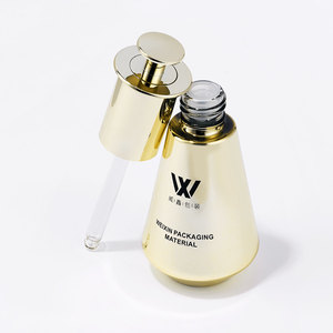 Bouteille de soins de la peau en verre cosmétique transparent personnalisable de plusieurs couleurs de luxe bon marché de haute qualité - Product Image 4