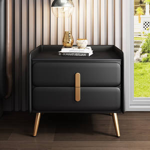 Mesa <span class=keywords><strong>de</strong></span> <span class=keywords><strong>Noche</strong></span> Multifuncional <span class=keywords><strong>de</strong></span> Madera Maciza con 2 Cajones, Moderna, Sencilla, <span class=keywords><strong>de</strong></span> Lujo, Muebles <span class=keywords><strong>de</strong></span> Dormitorio <span class=keywords><strong>de</strong></span> Alta Gama, Novedad 2025 - Product Image 4