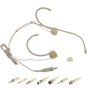 Xách Tay Tai Nghe Có Dây <span class=keywords><strong>Microphone</strong></span> Màu Be Cho Giảng Dạy Không Dây Bodypack Khuếch Đại Giọng Nói Giai Đoạn Ca Hát Mic Condenser Mikrofone - Product Image 5