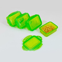 Boîte de rangement en plastique PP de qualité alimentaire, design simple, compatible micro-ondes, pour la préparation des repas et le transport des déjeuners à domicile